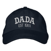 Dada Personalized Father's Day Gift Custom Text 刺繍入りキャップ (正面)