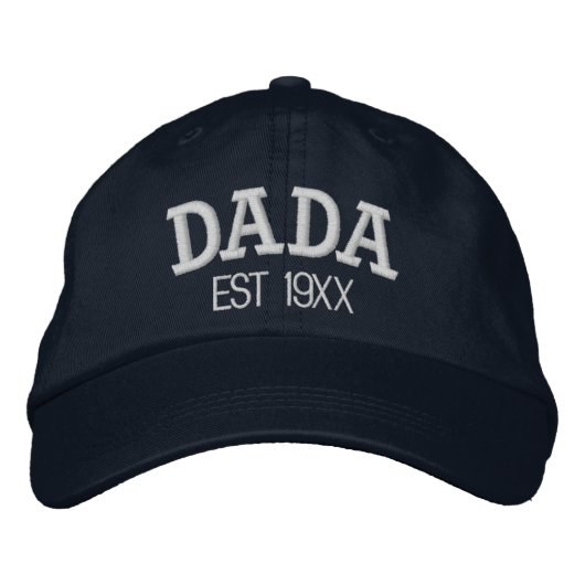 Dada Personalized Father's Day Gift Custom Text 刺繍入りキャップ (正面)