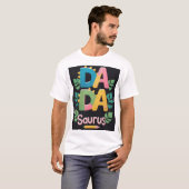 DADA SAURUS Tシャツ – 究極の恐竜パパ (正面フル)