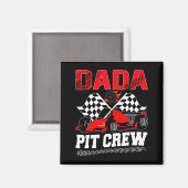 Dada T Crew Racing Family Race Car Birthday Boy  マグネット (正面/裏面)