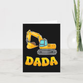 Dada The Birthday Boy Excavator Construction Famil カード (正面)