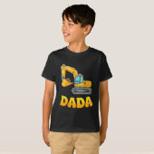 Dada The Birthday Boy Excavator Construction Famil Tシャツ (正面フル)