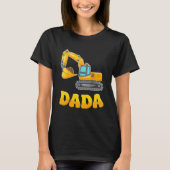 Dada The Birthday Boy Excavator Construction Famil Tシャツ (正面)