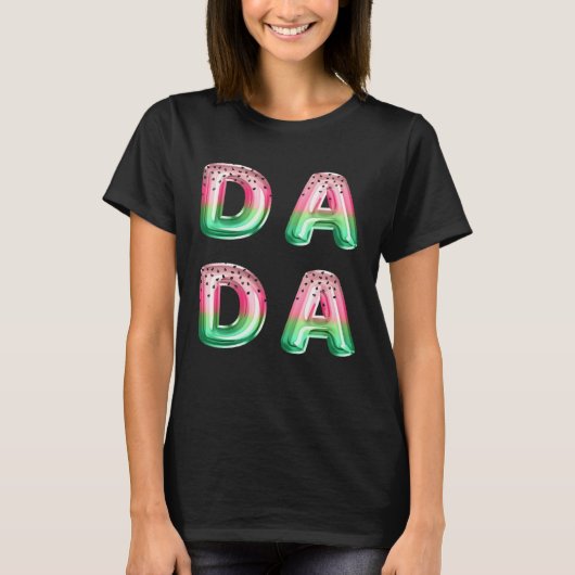 Dada Watermelon Summer One In A Melon Father Party Tシャツ (正面)