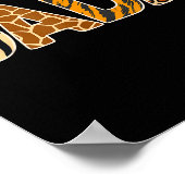 Dada Wild Animal Print Zebra Giraffe Tiger Leopard ポスター (角)