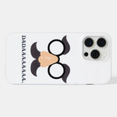 "DADAAAAAAAA" 面白いヒゲとメガネのスマホケース iPhoneケース (裏面横)