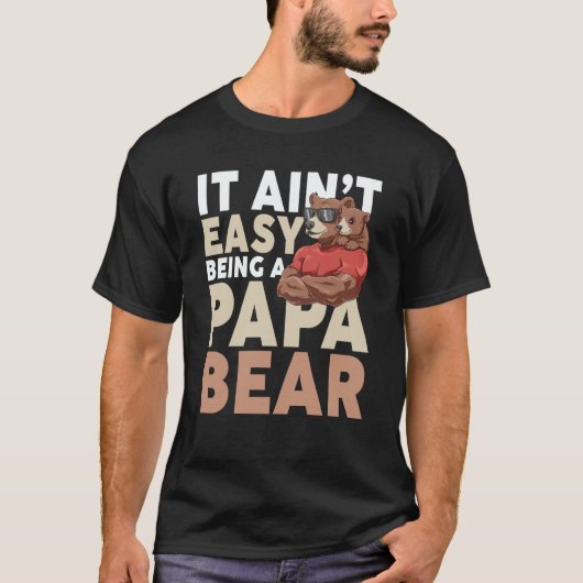 Dadabear Daddy Bear  Idea Sunglasses Dad Tシャツ (正面)