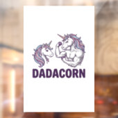 Dadacorn Funny Unicorn Dad Vector Shirt Design_1 ウィンドウサイン (シート2)