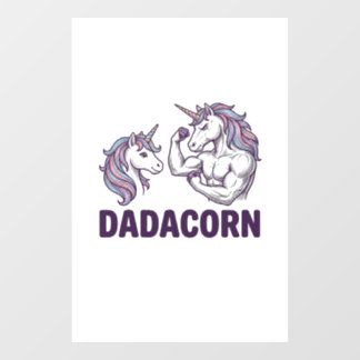 Dadacorn Funny Unicorn Dad Vector Shirt Design_1 ウィンドウサイン