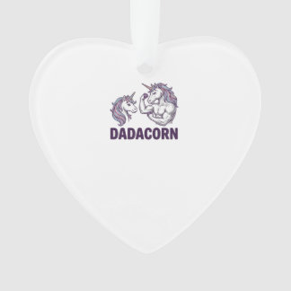Dadacorn Funny Unicorn Dad Vector Shirt Design_1 オーナメント