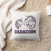 Dadacorn Funny Unicorn Dad Vector Shirt Design_1 クッション (ブランケット)