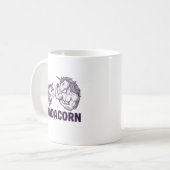 Dadacorn Funny Unicorn Dad Vector Shirt Design_1 コーヒーマグカップ (正面左)