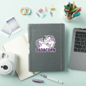 Dadacorn Funny Unicorn Dad Vector Shirt Design_1 シール (iPadカバー)