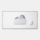 Dadacorn Funny Unicorn Dad Vector Shirt Design_1 デスクマット (キーボード&マウス)