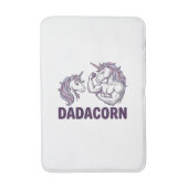Dadacorn Funny Unicorn Dad Vector Shirt Design_1 バスマット (正面縦)
