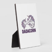 Dadacorn Funny Unicorn Dad Vector Shirt Design_1 フォトプラーク (側面)