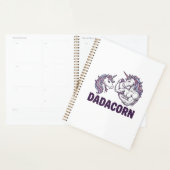 Dadacorn Funny Unicorn Dad Vector Shirt Design_1 プランナー手帳 (ディスプレー)
