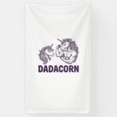 Dadacorn Funny Unicorn Dad Vector Shirt Design_1 横断幕 (縦)