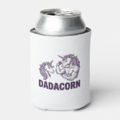 Dadacorn Funny Unicorn Dad Vector Shirt Design_1 缶クーラー (缶正面)