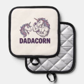 Dadacorn Funny Unicorn Dad Vector Shirt Design_1 鍋敷き (正面/裏面)