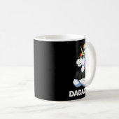 Dadacorn - Unicorn Dad And Byby Funny コーヒーマグカップ (正面右)