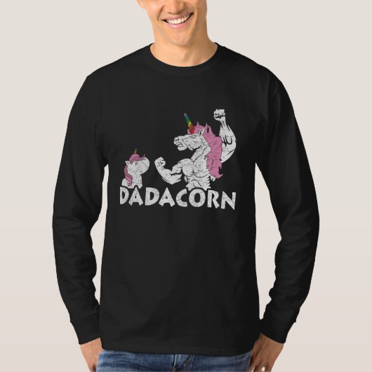 Dadacorn Unicorn Dad Daughter Fathers Day Matching Tシャツ (正面)
