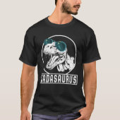 Dadasaurusの父の日のパパ Tシャツ (正面)