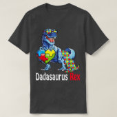 Dadasaurus Daddy Rex Autism Awareness Proud Dad Fa Tシャツ (デザイン正面)