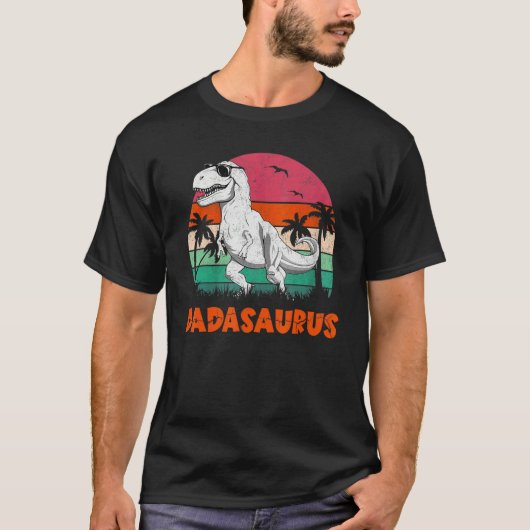 Dadasaurus Rex Dinosaur Dada Saurus Family Matchin Tシャツ (正面)