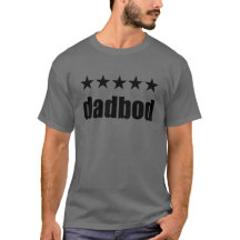 Dadbod Men's Basic Bella Canvas Tシャツ、ホワイト