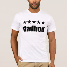 Dadbod Men's Basic Bella Canvas Tシャツ、ホワイト Tシャツ