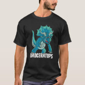 Dadceratops Triceratops Dinosaur Prehistoric Dino  Tシャツ (正面)