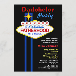 Dadchelorパーティー – ダディムーンマンシャワー招待状 招待状