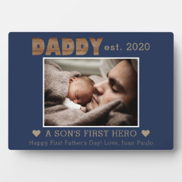 DaddyがSon's First Hero Name Navy Photoを設立 フォトプラーク