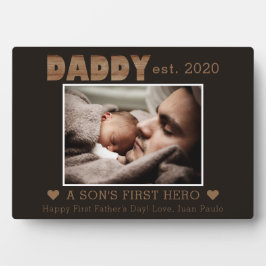 DaddyがSon's First Hero Name Photoを設立 フォトプラーク