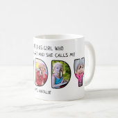 DADDYドーターことわざ5フォトコラージュ コーヒーマグカップ (正面右)