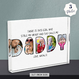 DADDYドーターことわざ5フォトコラージュ フォトブロック