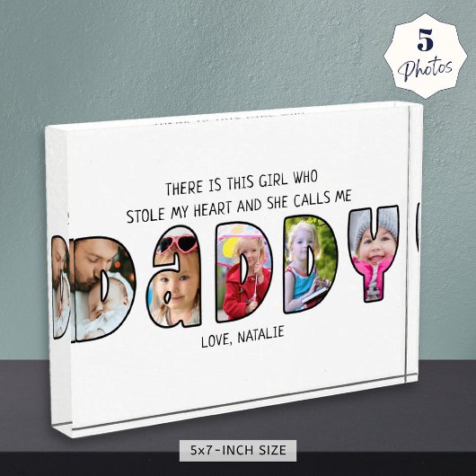 DADDYドーターことわざ5フォトコラージュ フォトブロック