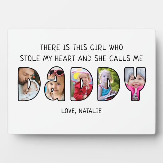 DADDYドーターことわざ5フォトコラージュ フォトプラーク (正面)