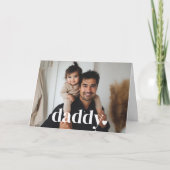 Daddyハート – ファースト・ファーザー・デイ・フォト・カード カード (正面)