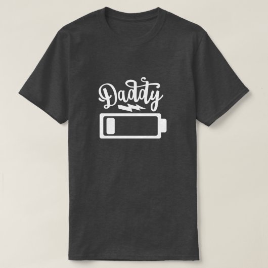 Daddyバッテリレベル Tシャツ (デザイン正面)