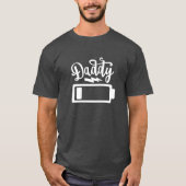 Daddyバッテリレベル Tシャツ (正面)