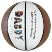 DADDYフォトコラージュカスタム引用文父の日 バスケットボール (縦)