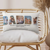 DADDYフォトコラージュ写真レター切り出し ランバークッション