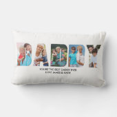 DADDYフォトコラージュ写真レター切り出し ランバークッション (裏面)