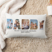 DADDYフォトコラージュ写真レター切り出し ランバークッション (ブランケット)