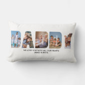 DADDYフォトコラージュ写真レター切り出し ランバークッション (正面)