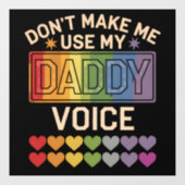 Daddyボイスゲイレインボープライド ウィンドウサイン (シート)