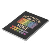 Daddyボイスゲイレインボープライド ノートパッド (回転)