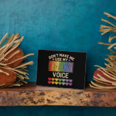 Daddyボイスゲイレインボープライド フォトプラーク (側面)